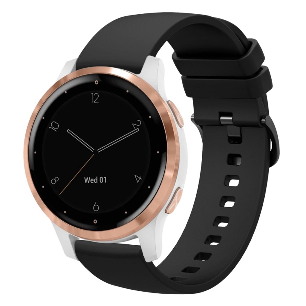 Garmin Vivomove 4S Silicone Watch Band - Black