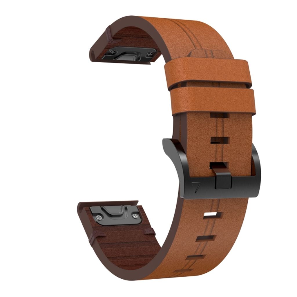 Garmin Fenix 6X Pro PU-leather Watch Band - Brown