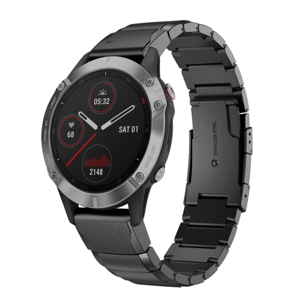 Garmin Fenix 5X Plus Stainless steel Watch Band - Black