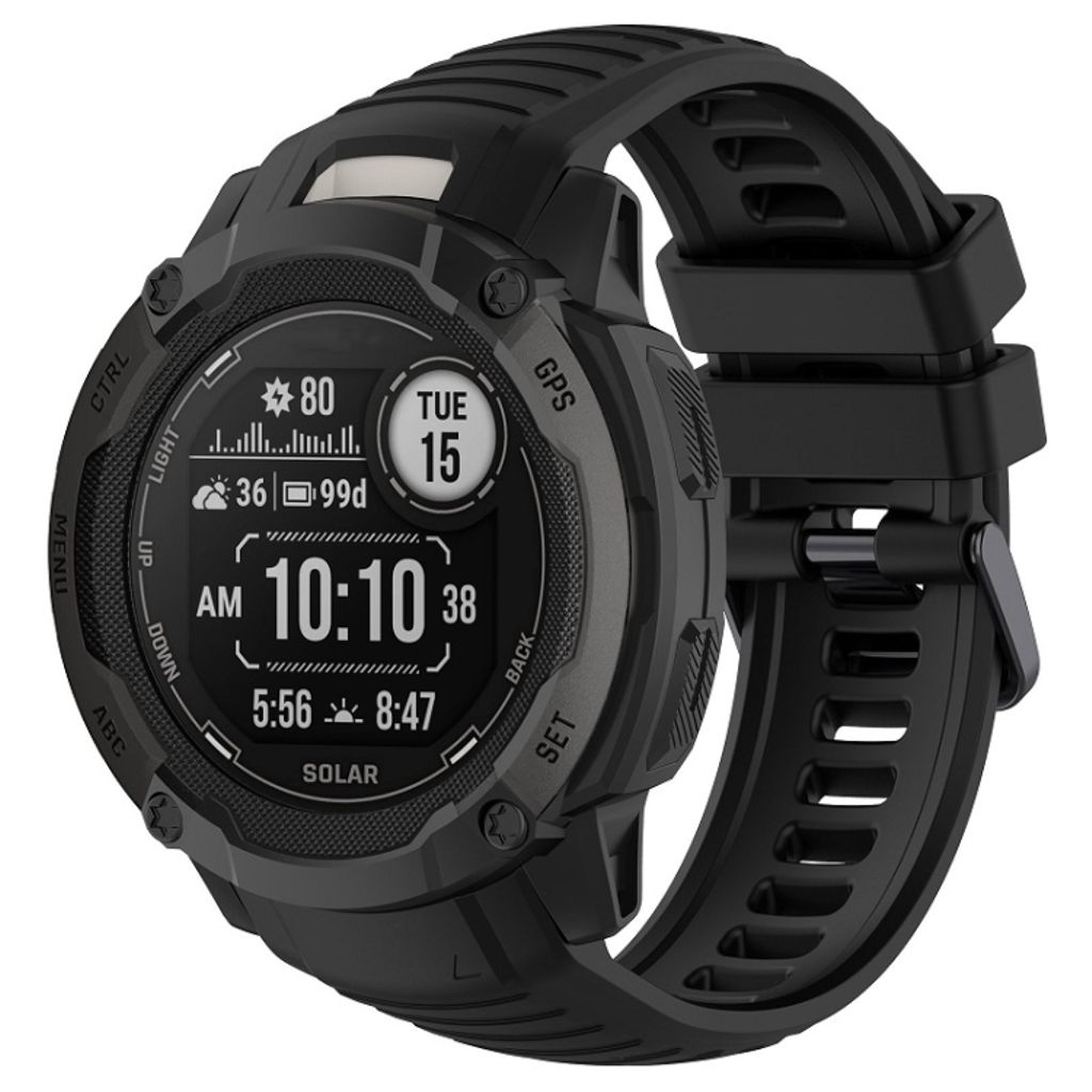 Garmin Instinct 2X Silicone Watch Band - Black