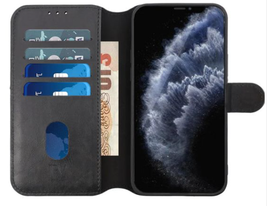 iPhone 11 Plånboksfodral Magnet Rvelon - Svart