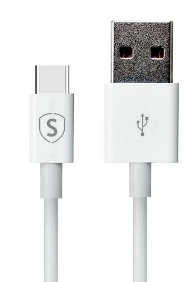 SiGN USB-C Cable for Fast Charging 2.4A, 1m - White