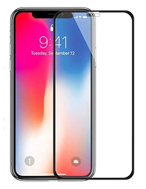 Skärmskydd iPhone X/XS/11 Pro - 3D Härdat Glas Svart (bulk)