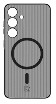Samsung Galaxy S24 Plus Mobilskal Korrugerad med Magnet Rvelon - Svart