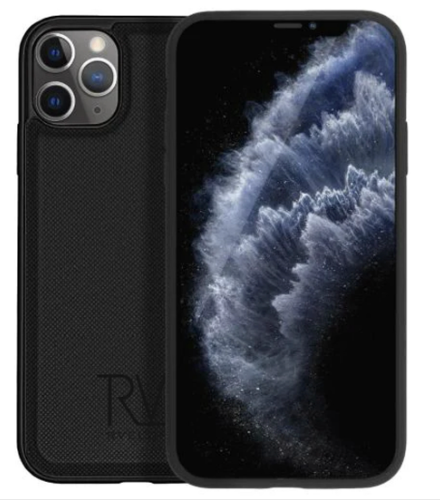 iPhone 12/12 Pro Plånboksfodral Magnet Rvelon - Svart