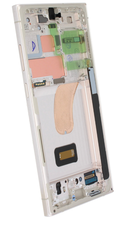 Samsung Galaxy S23 Ultra Skärm med LCD Display - Kräm