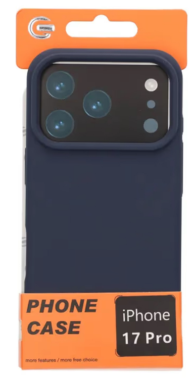 Mobilskal Mjukt Silikon för iPhone 17 Pro - Mörkblå