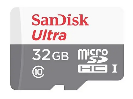 SanDisk Ultra MicroSDHC 32GB – 100MB/s, UHS-I Class 10
