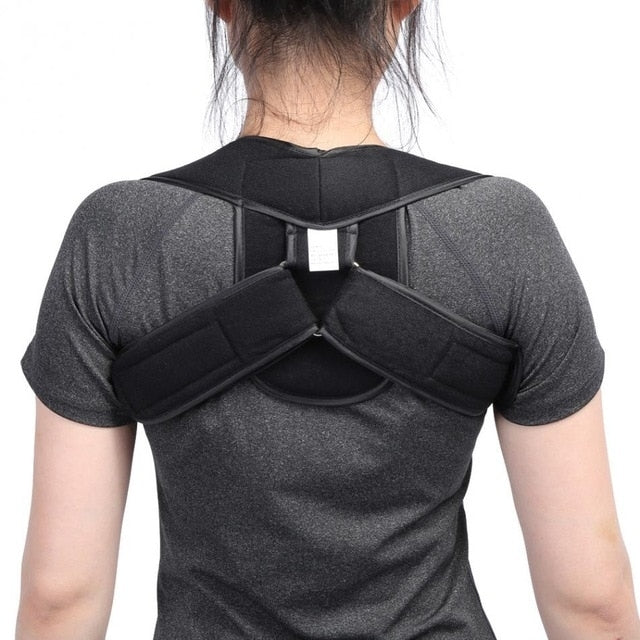 Upper Back Shoulder Support Belt, Size L - Black