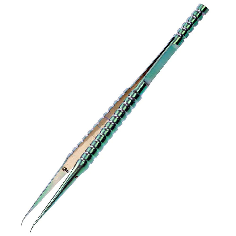 2UUL Curved Head Tweezers in Titanium