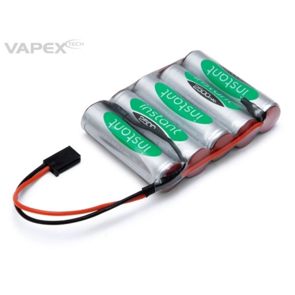 Mottagarack 6V 2500mAh NiMH Instant Flat