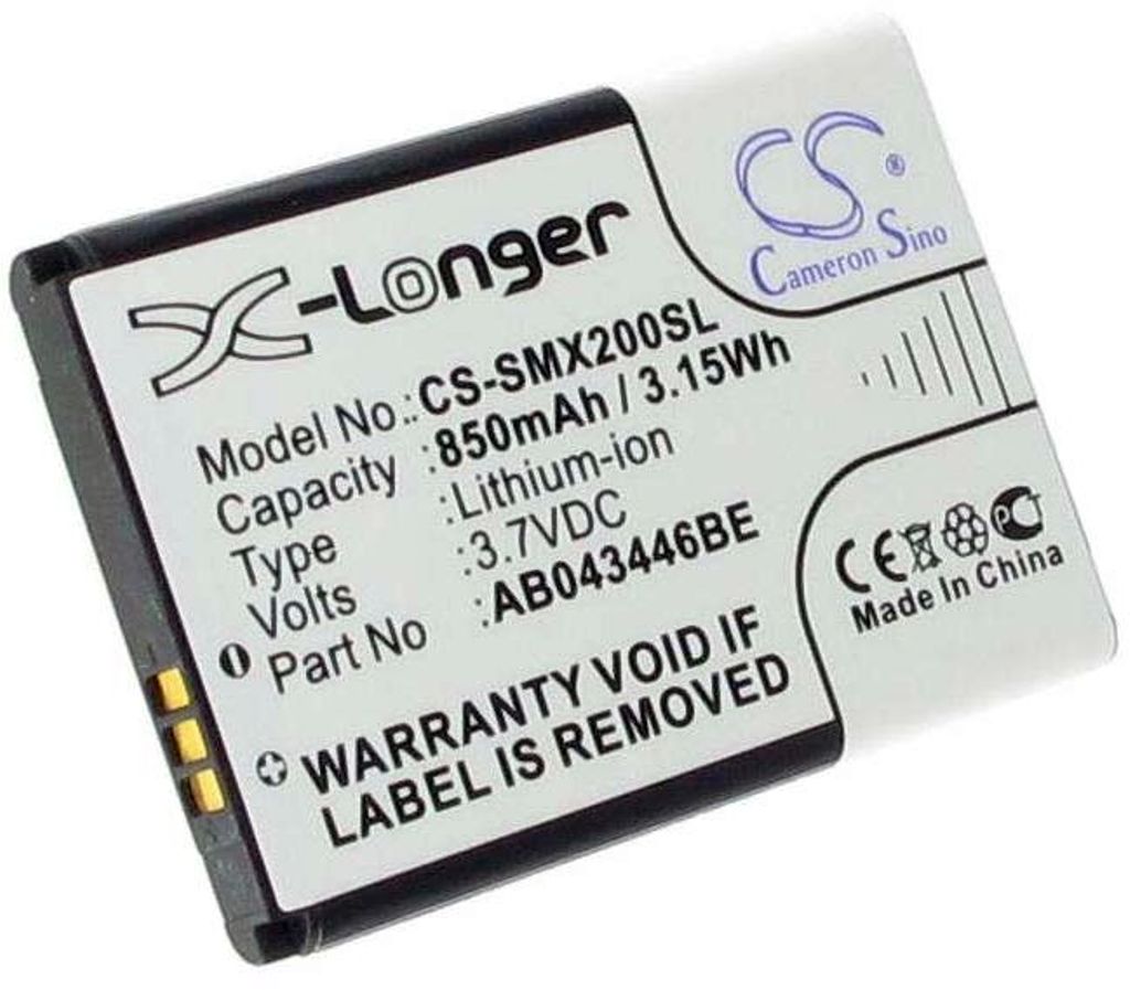 Batteri for Samsung SGH-X200/C400/E900 etc. replacement battery