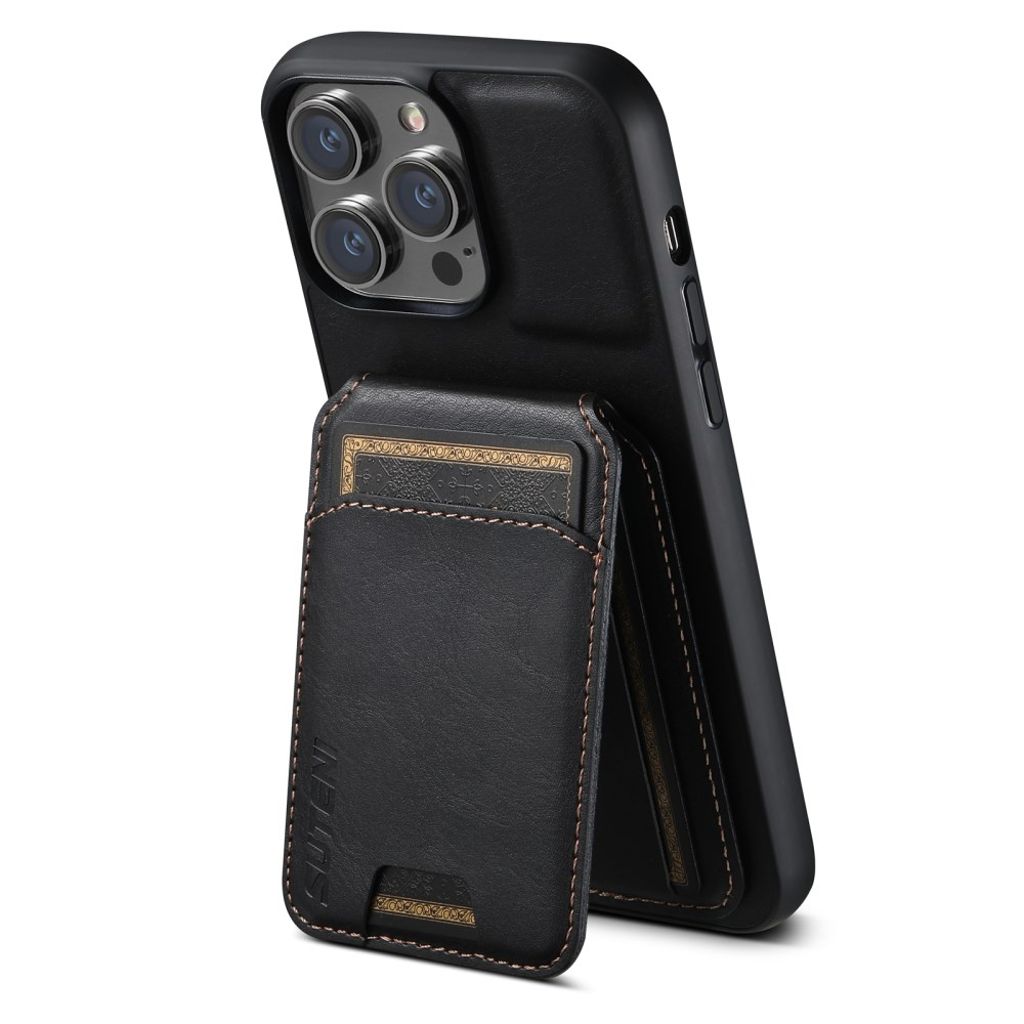 SUTENI iPhone 14 Pro plånboksfodral Card Holder – svart