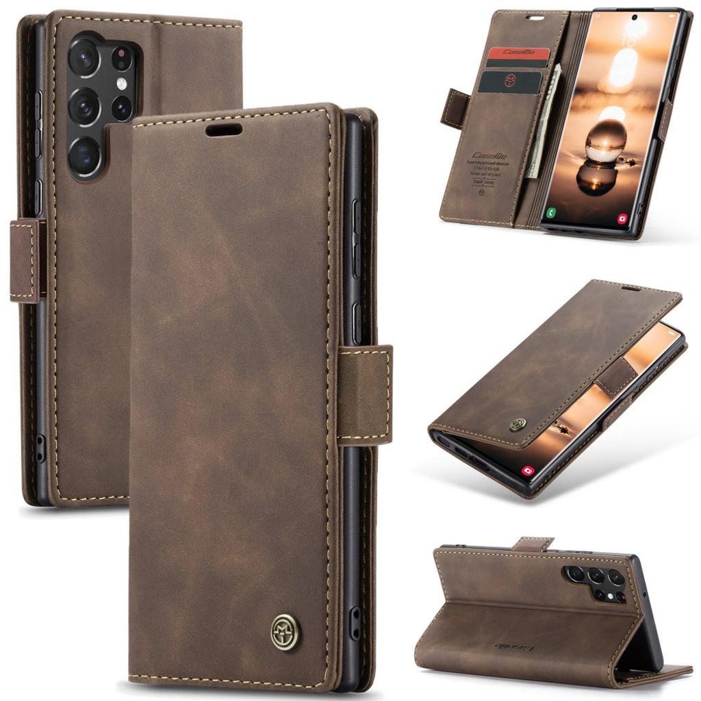CASEME Samsung Galaxy S24 Ultra phone fodral – Dark brun