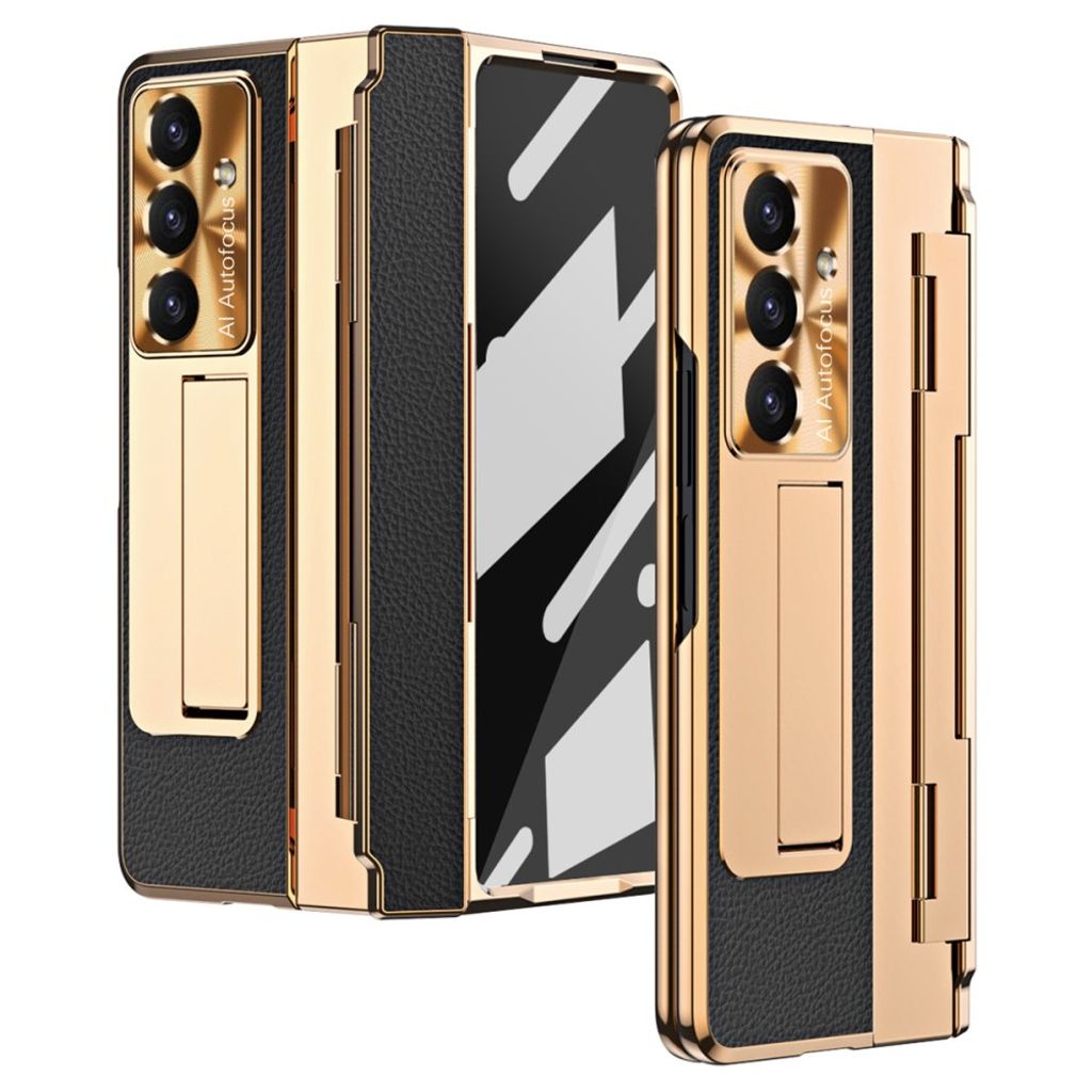 Samsung Galaxy Z Fold7 5G Case with screen protector - Gold + Black