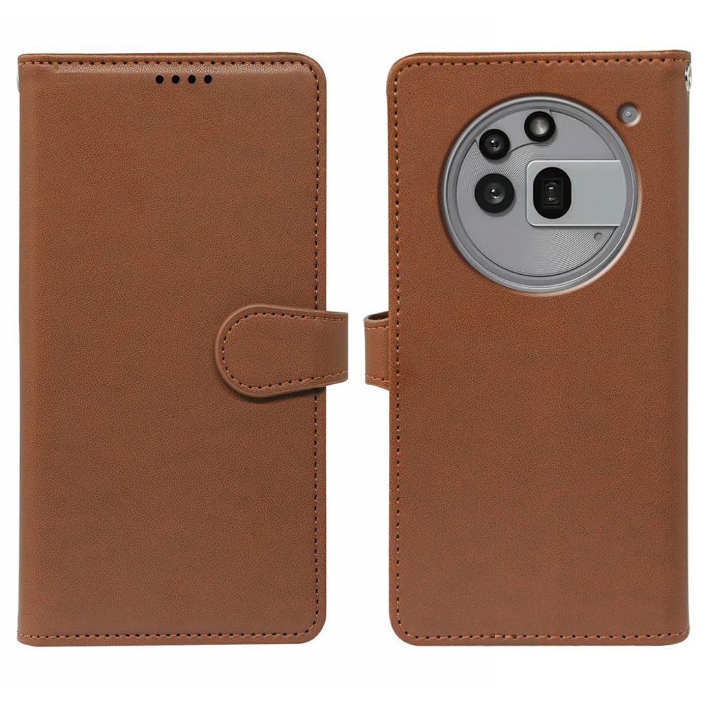 Nothing Phone (3a) Pro fodral with 9 kortfack – brun
