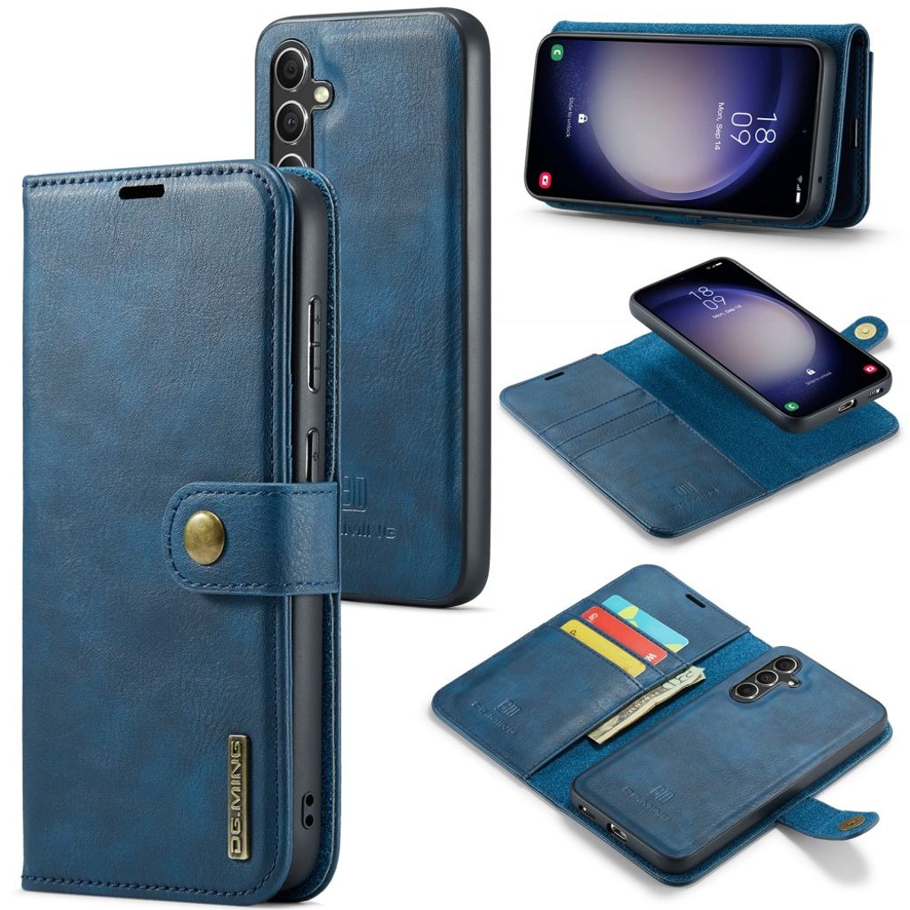 DG.MING Samsung Galaxy A36 5G fodral with Wallet – blå
