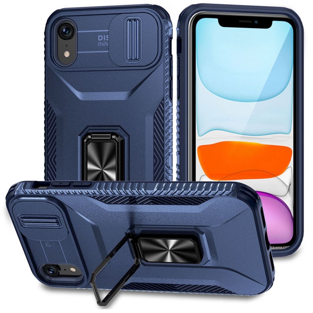 iPhone XR Skal Kickstand Magnetic - Blue