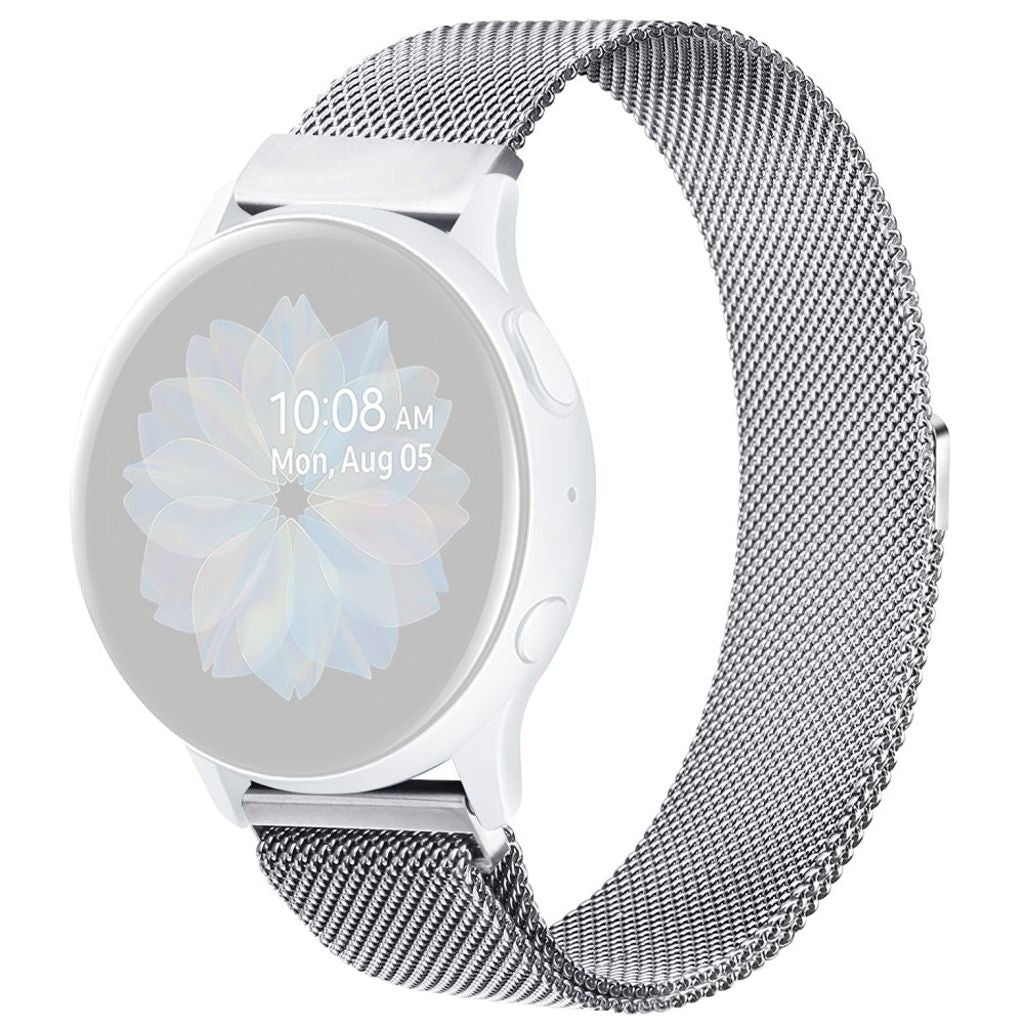 Garmin Forerunner 245/245 Music/Vivoactive 3 etc. Milanese Watch Strap - Silver