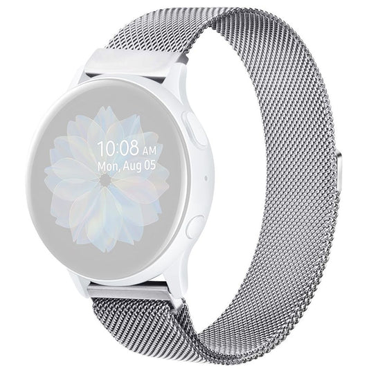 Garmin Forerunner 245/245 Music/Vivoactive 3 etc. Milanese Watch Strap - Silver