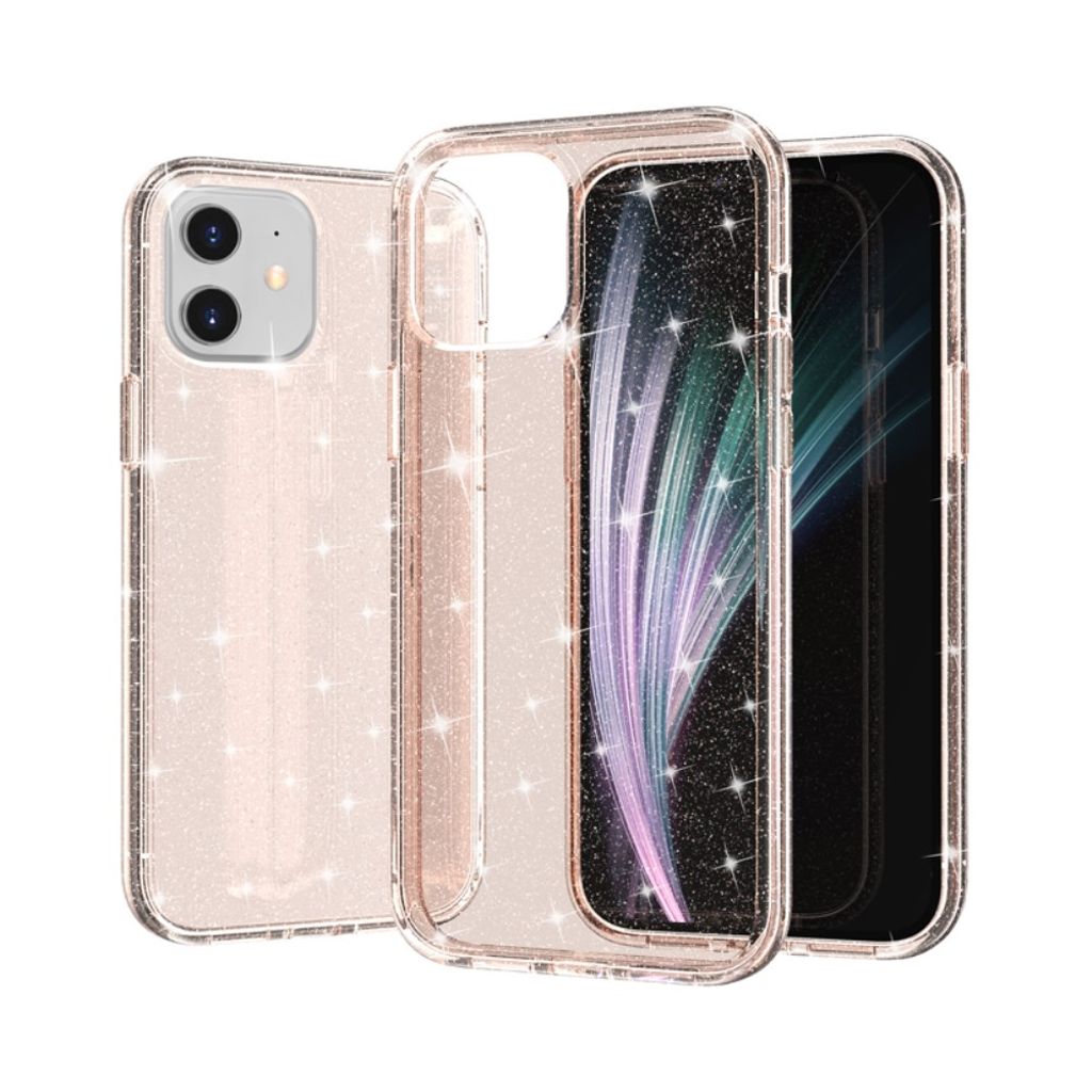IPhone 12 Mini skal Glitter – guld