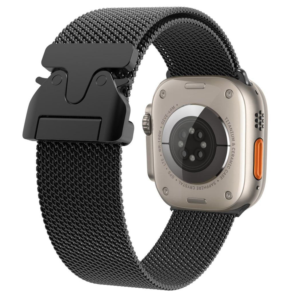 Apple Watch 38/40/41/42mm Milanese Quick Release Watch Strap - Black
