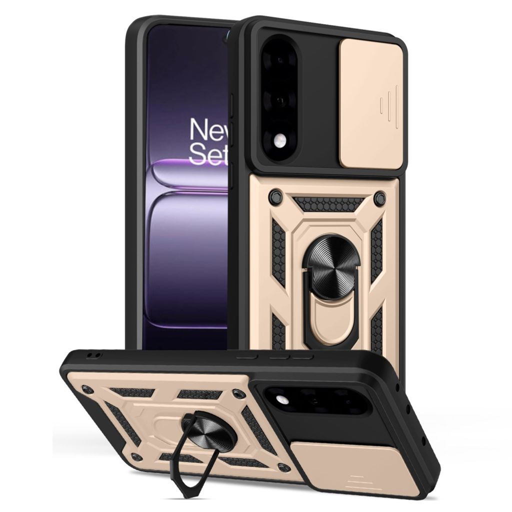 OnePlus Nord 5 5G skal with stativ – guld