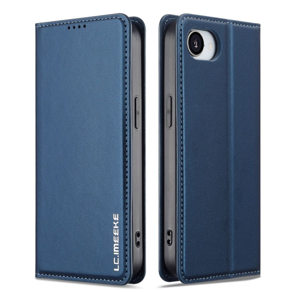 LC.IMEEKE iPhone 17e/16e Wallet Fodral Stand Card Holder - Blue