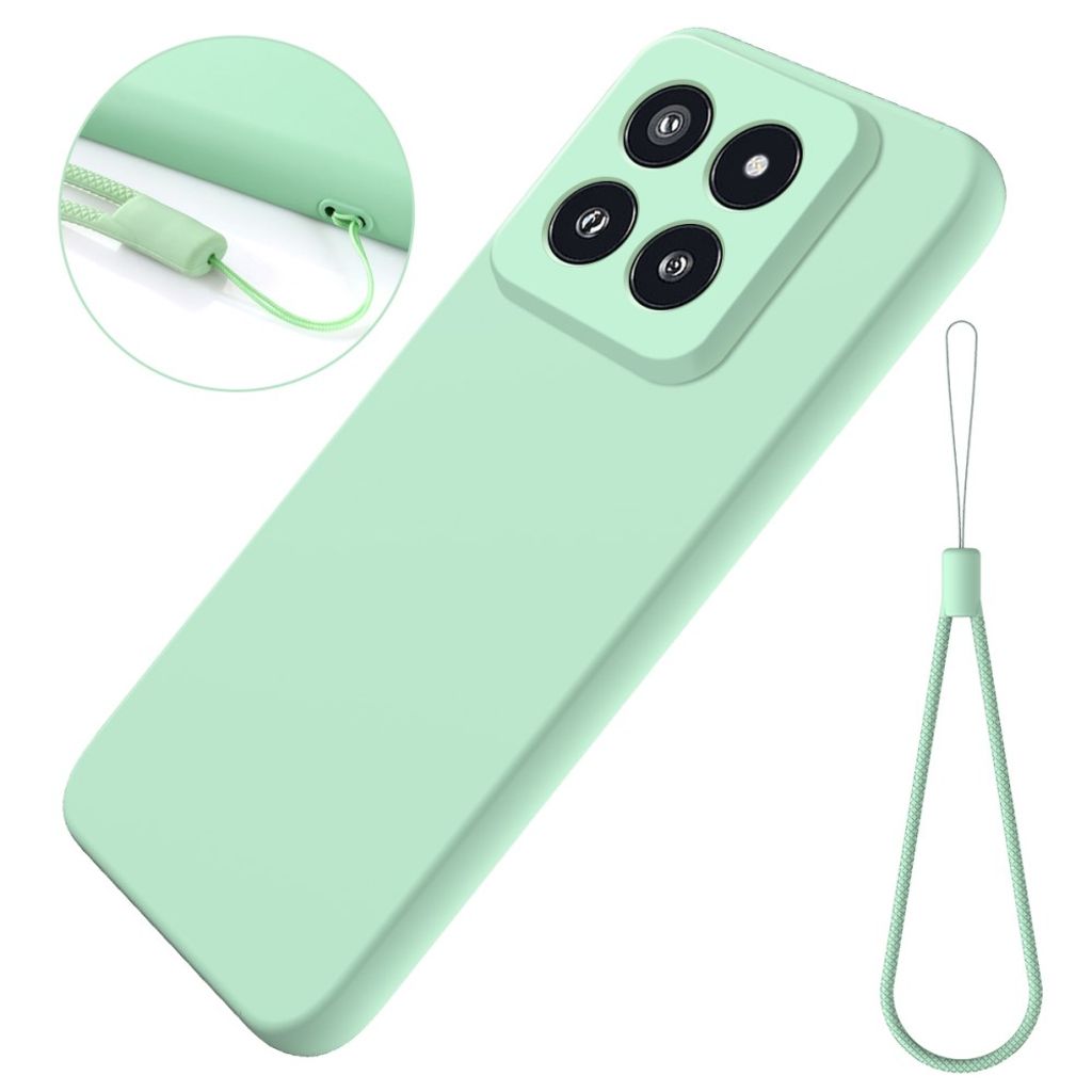 Xiaomi 14 Pro skal with a strap – grön