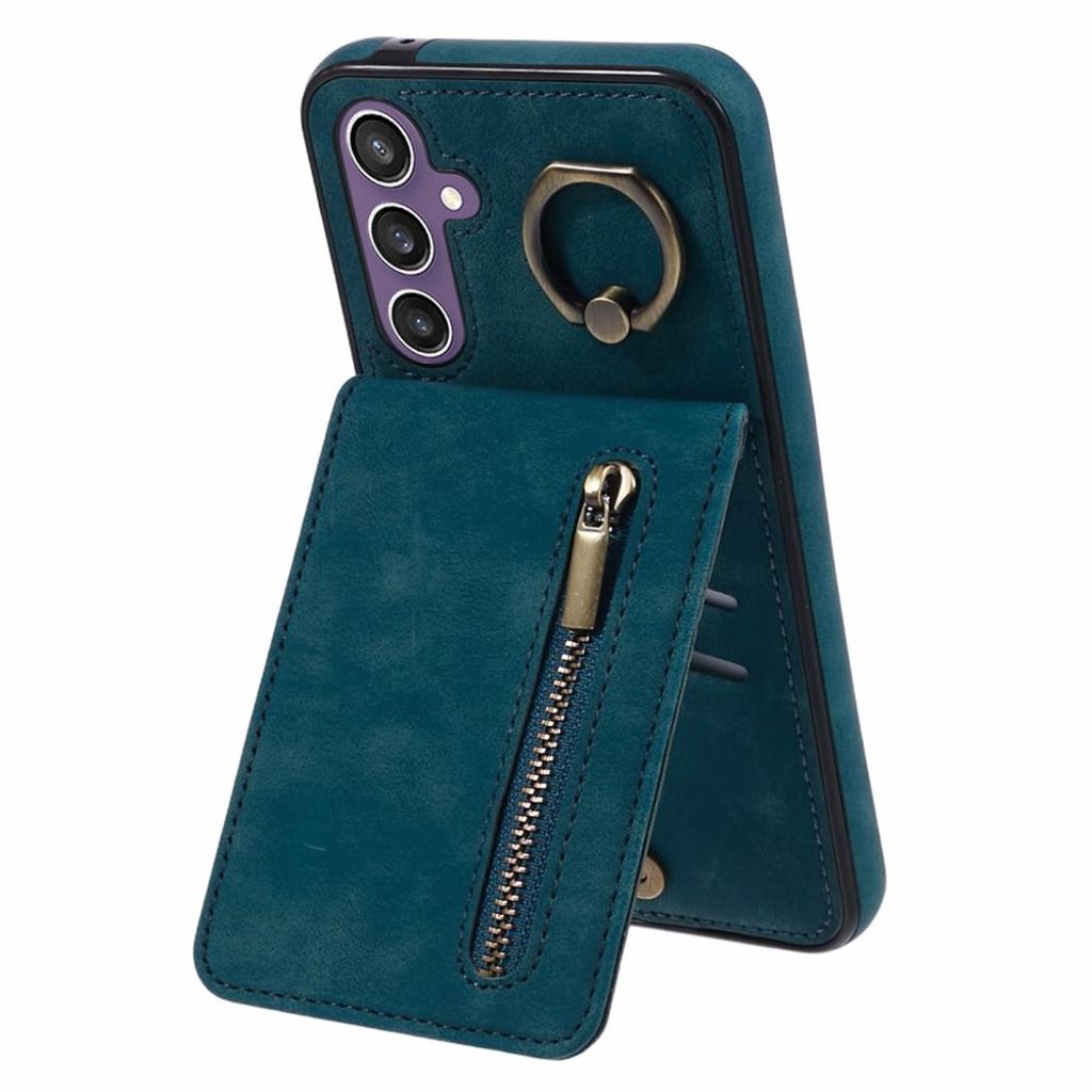 Samsung Galaxy S24 Cover with ring holder - Blue