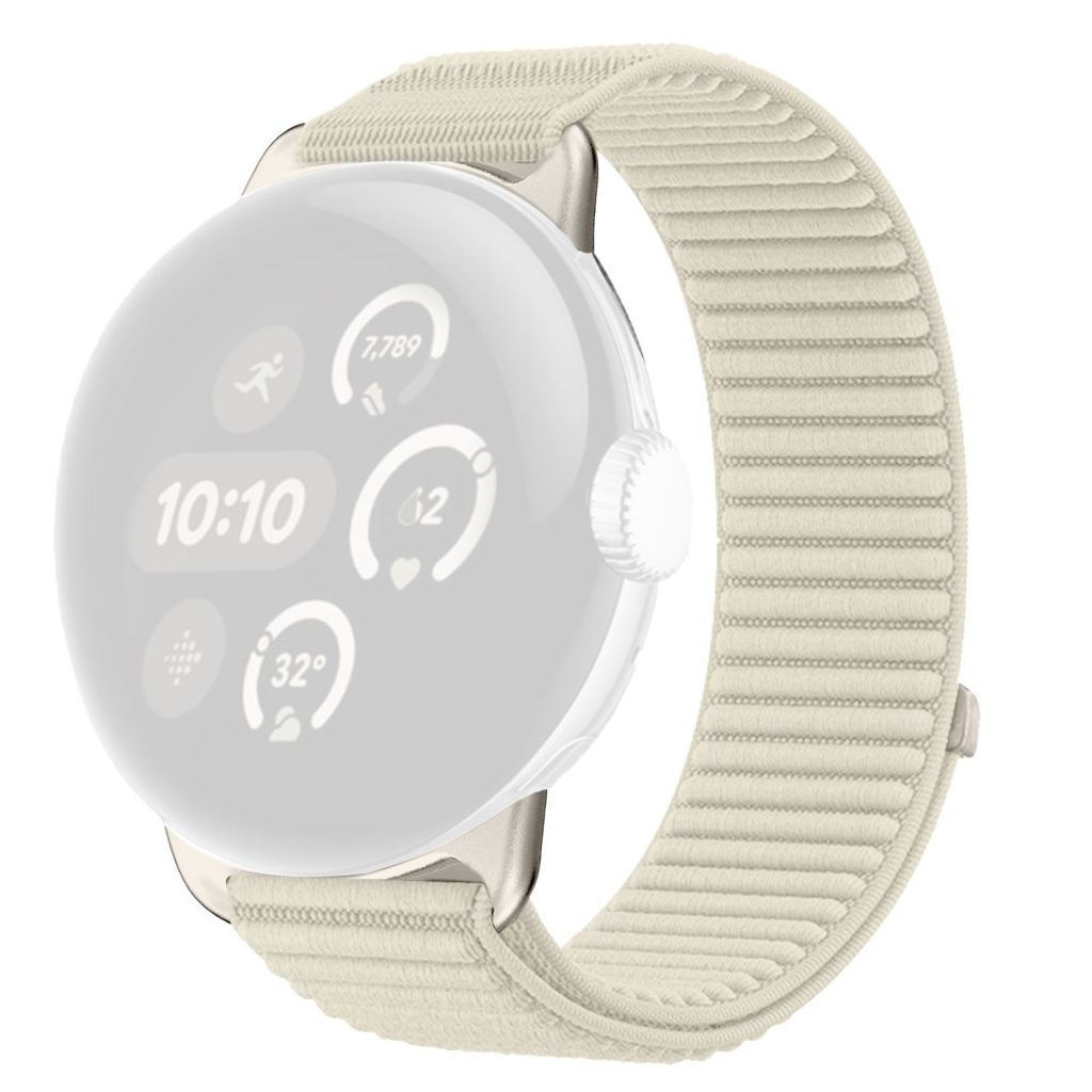 Google Pixel Watch 4 41mm etc. Watch Strap in Nylon - Beige