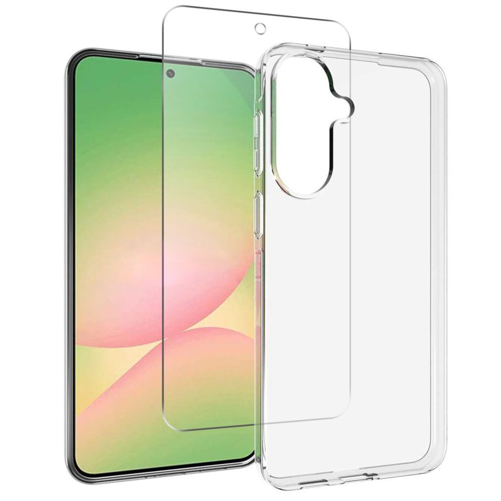 Samsung Galaxy A57 5G skal + skärmskydd – transparent