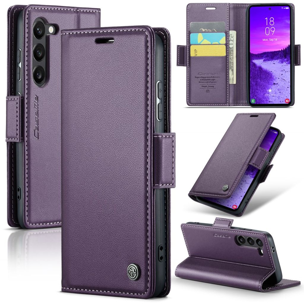 CASEME Samsung Galaxy S25 plånboksfodral – lila