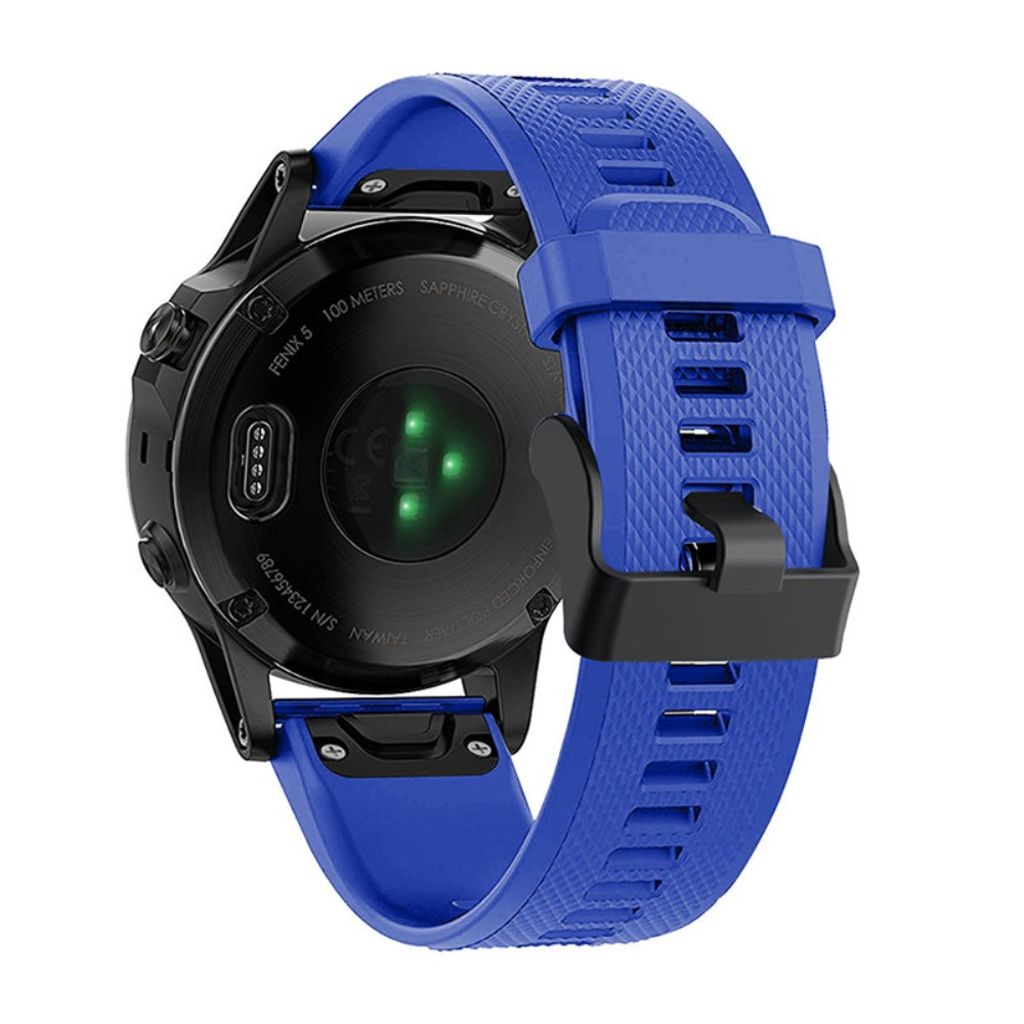 Garmin Fenix 7/6/6 Pro/Forerunner935/945 etc. Silicone Watch Band - Blue
