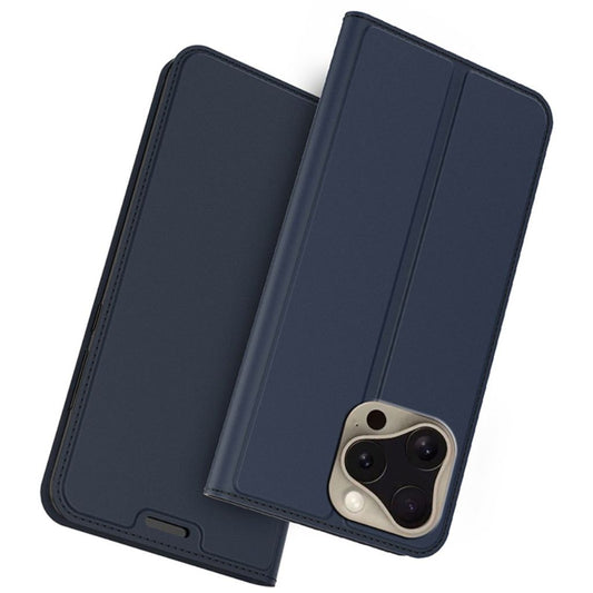 iPhone 16 Pro Cover with card slot and a stand - Blue