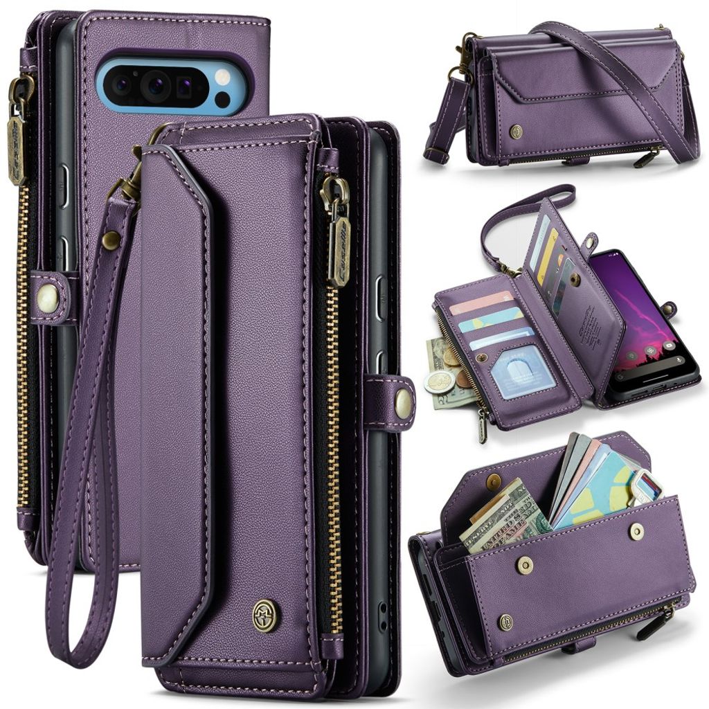 CASEME Google Pixel 10 Pro XL fodral with 10 kortfack - lila