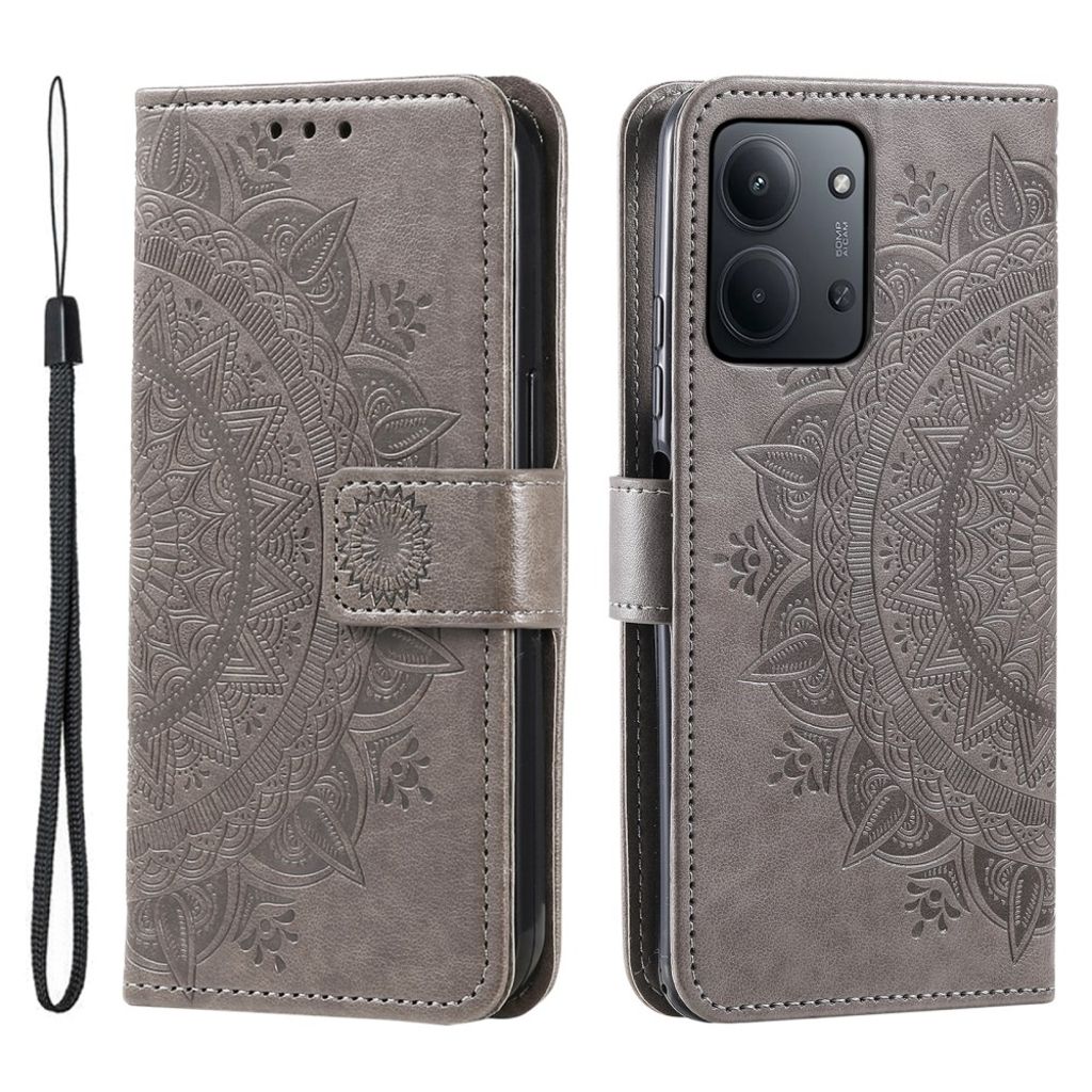Xiaomi Redmi 15C 5G / 15C 4G fodral with kortfack - grå