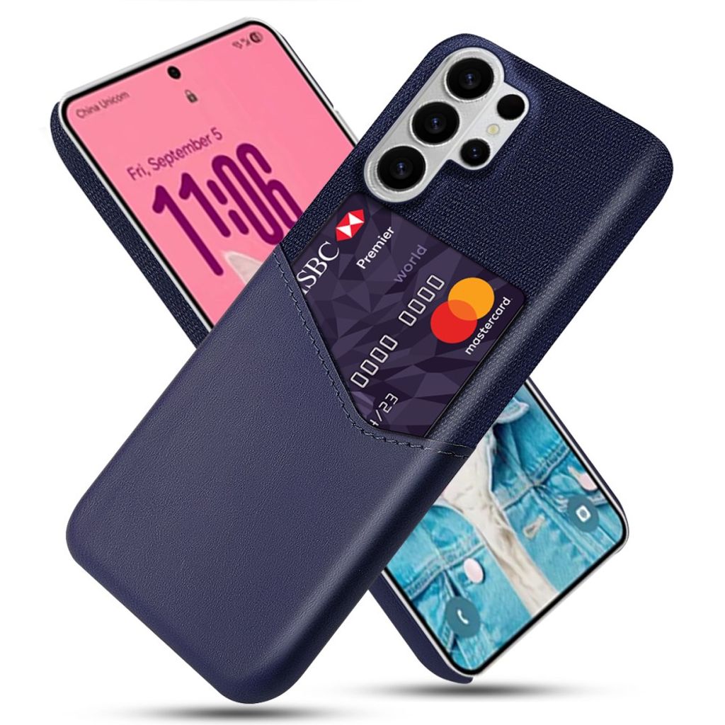 Samsung Galaxy S26 Ultra skal with kortfack – blå