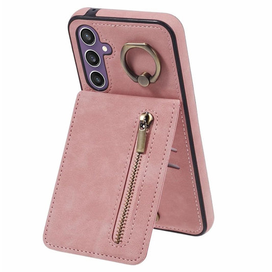 Samsung Galaxy S24 Cover with ring holder - Pink