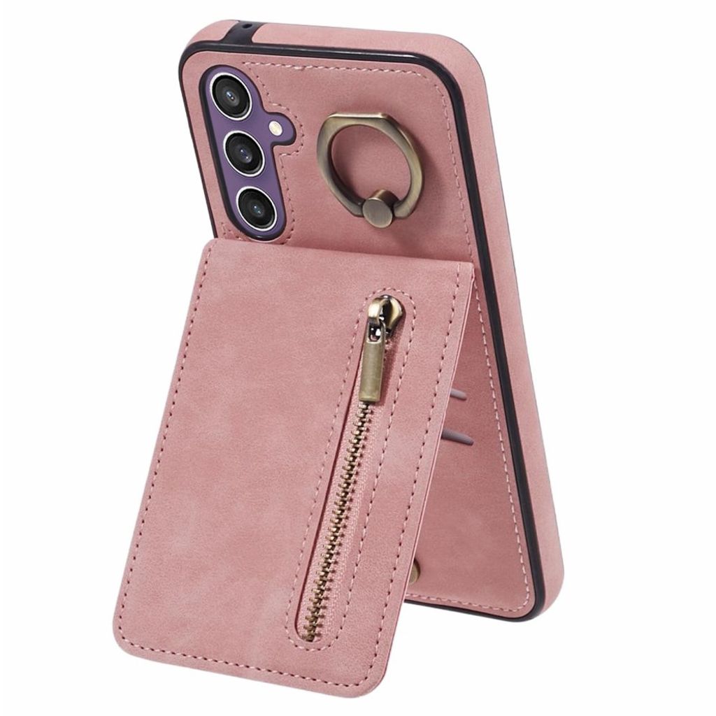Samsung Galaxy S24 Cover with ring holder - Pink