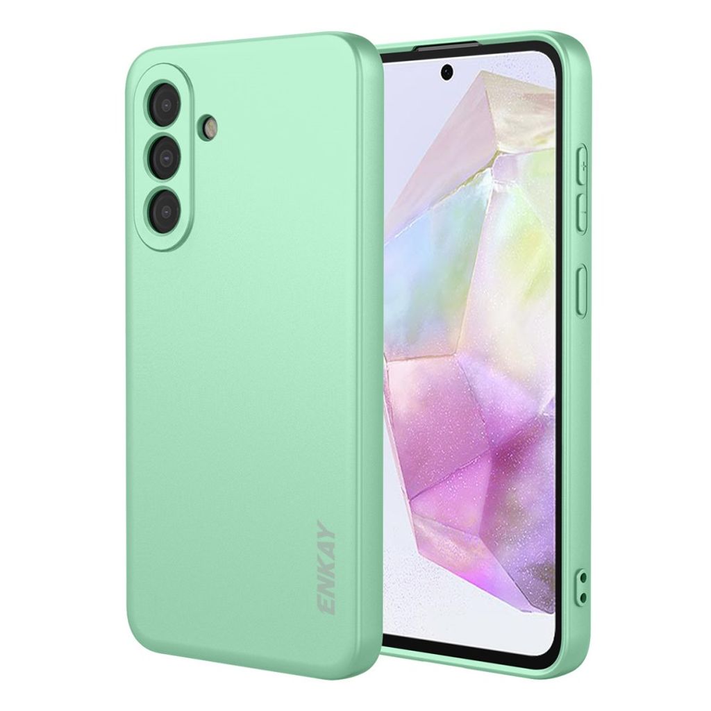 ENKAY HAT PRINCE Samsung Galaxy A37 5G Silicone Case - Light Green