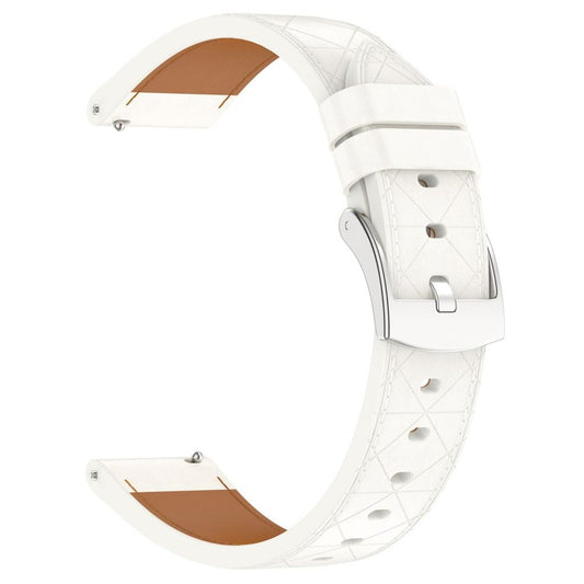 Garmin Venu 2 Plus/Samsung Galaxy Watch7 etc. Watch Strap Leather – White
