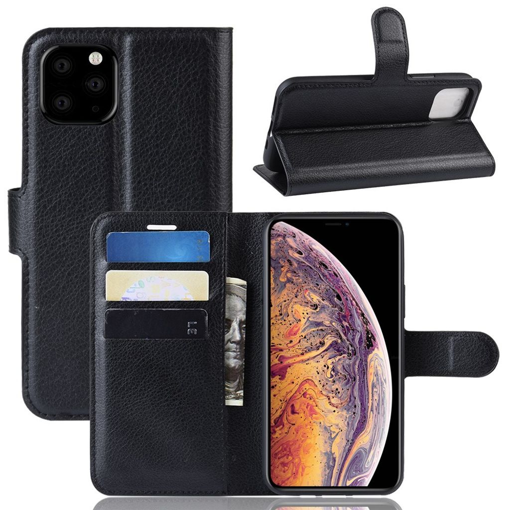 IPhone 11 Pro Max fodral med stativ - svart