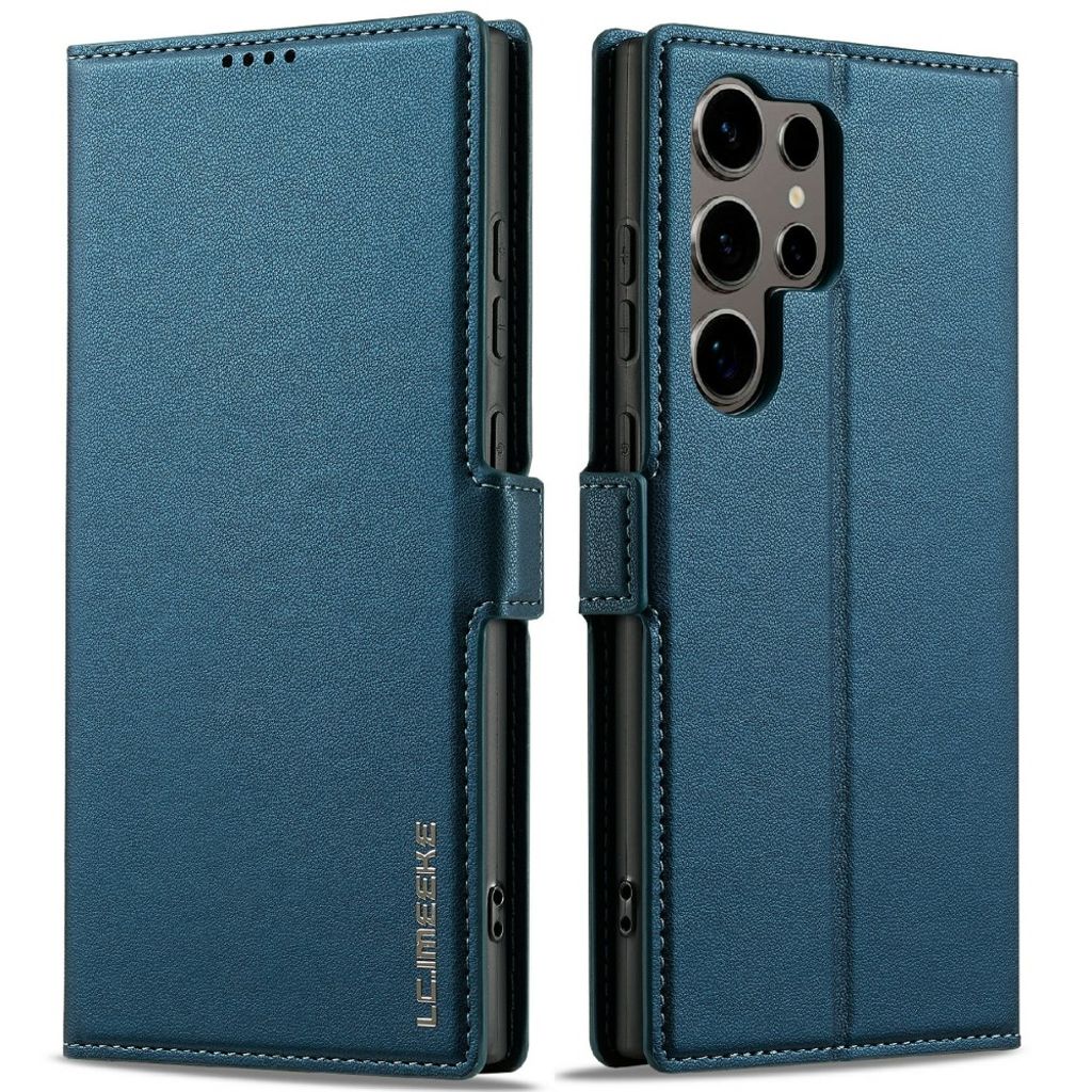 LC.IMEEKE Samsung Galaxy S25 Ultra plånboksfodral - blå