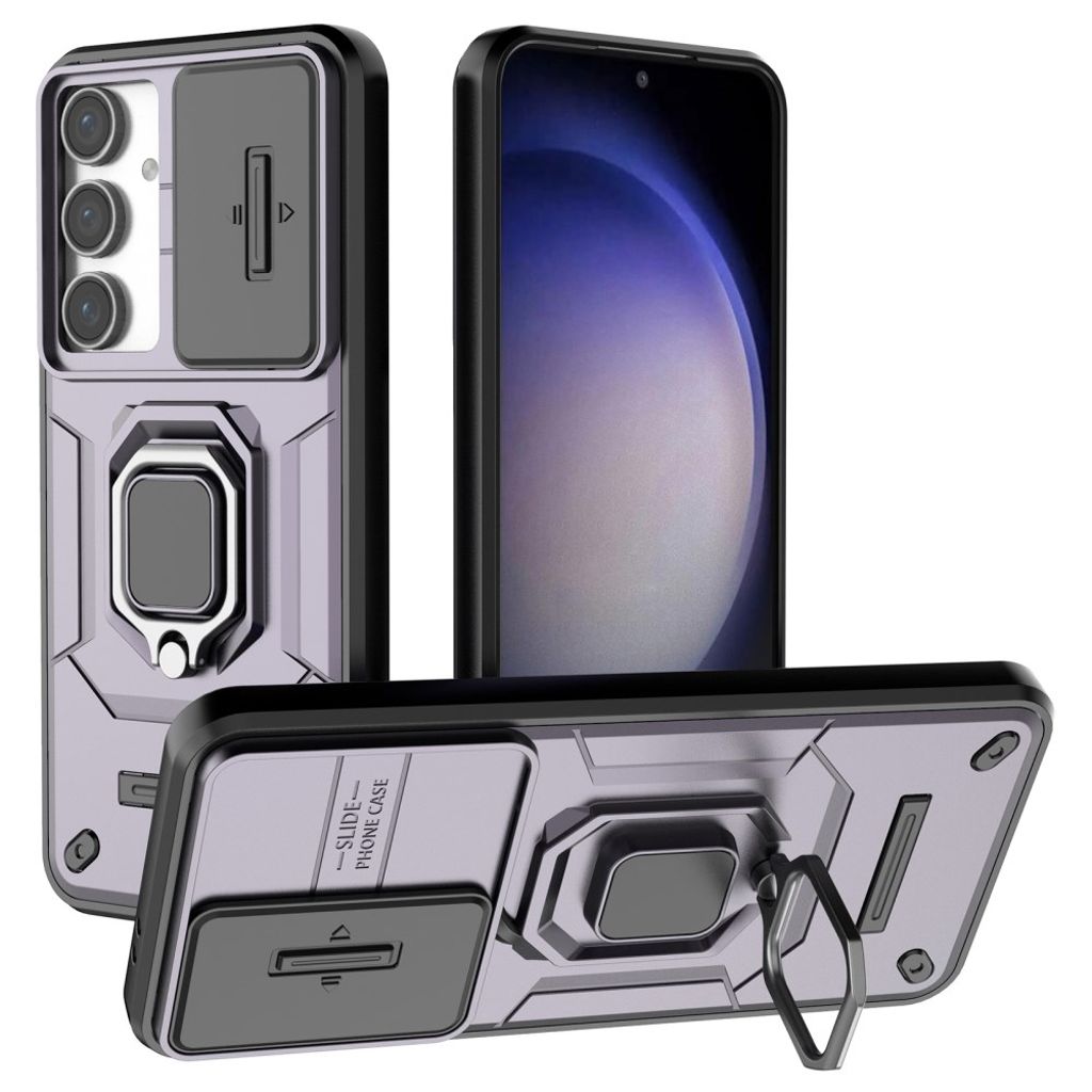 Samsung Galaxy S24 FE case with ring holder - Purple