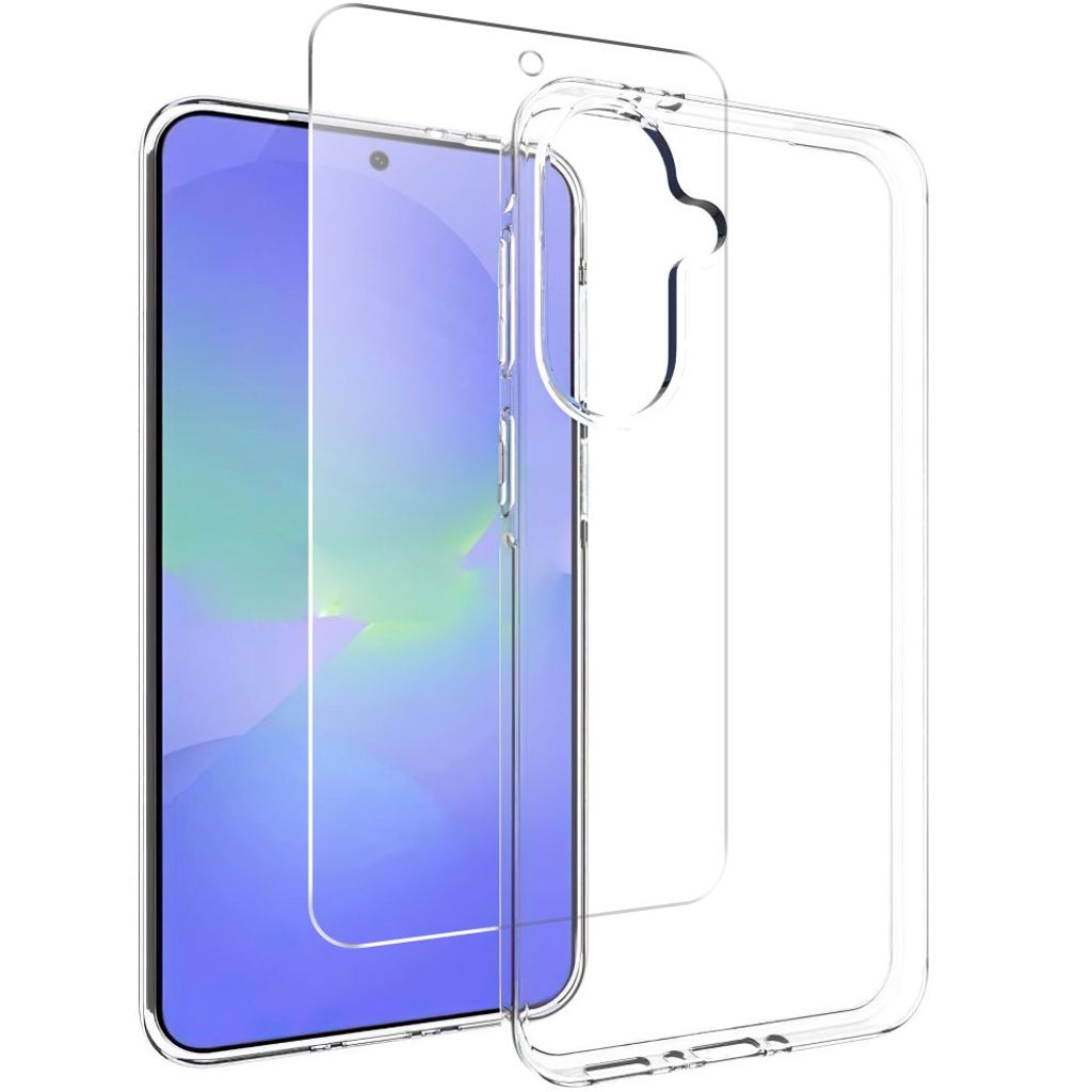 Samsung Galaxy A37 5G TPU skal + 2.5D skärmskydd – transparent