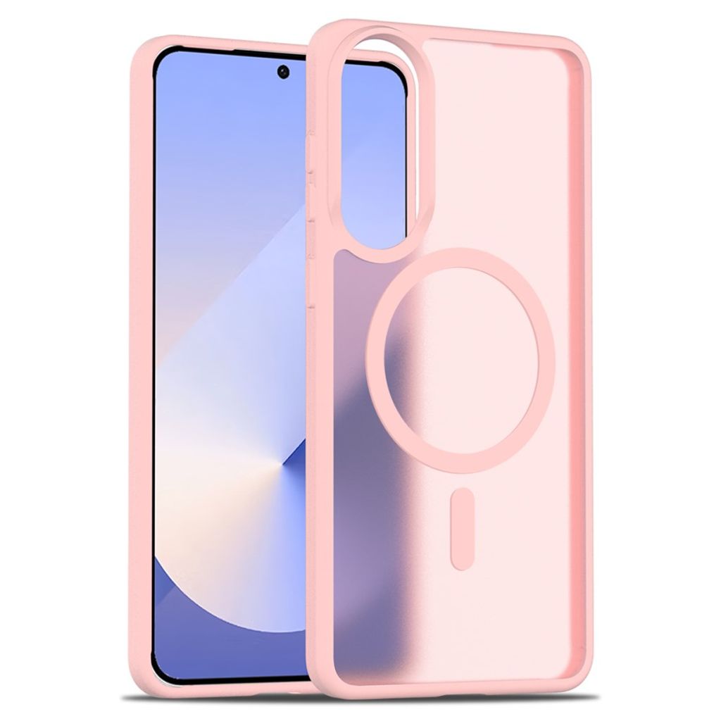 Samsung Galaxy S25 Edge Acrylic skal with MagSafe – rosa