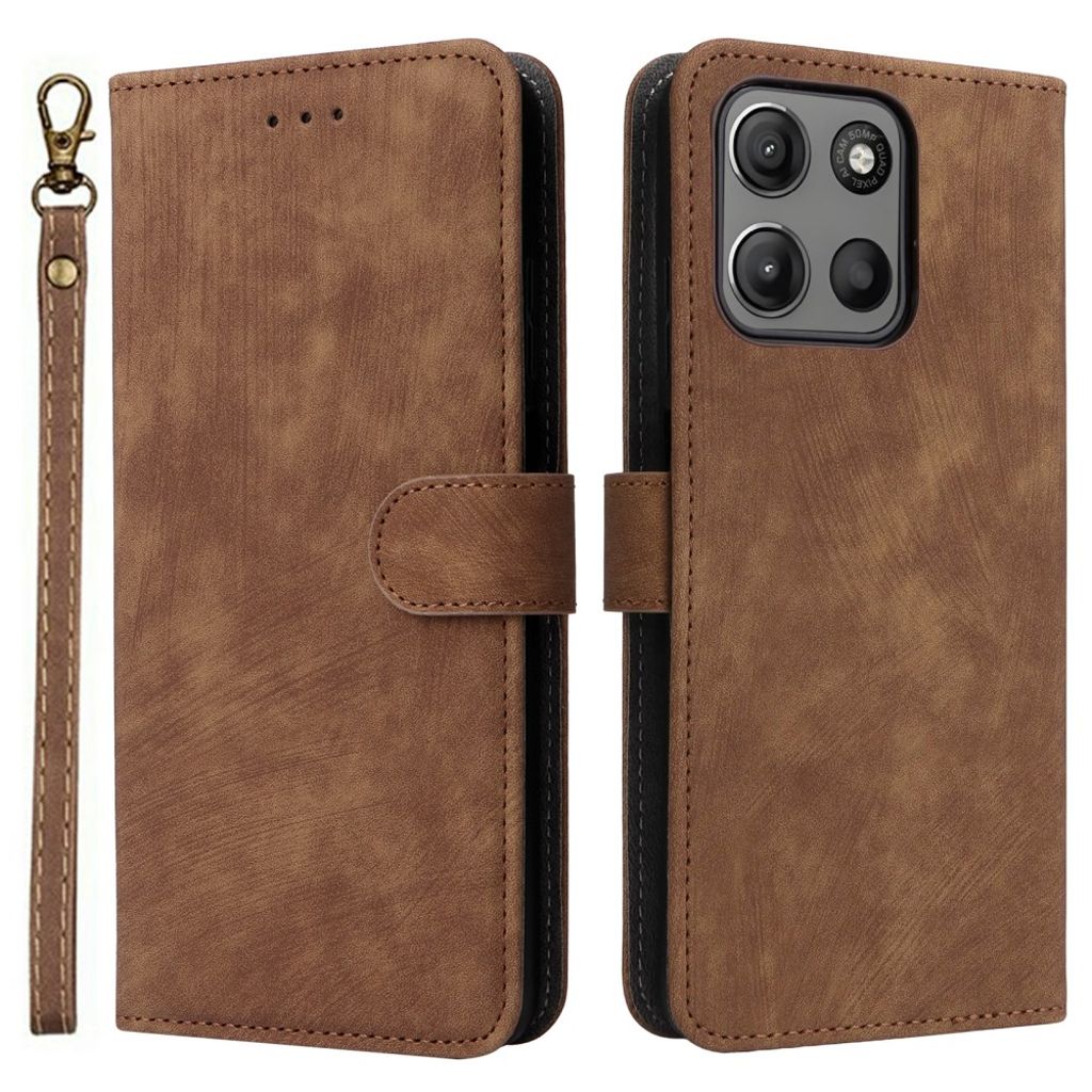 Motorola Moto G15 Power 4G / G15 4G Wallet Cover - Brown