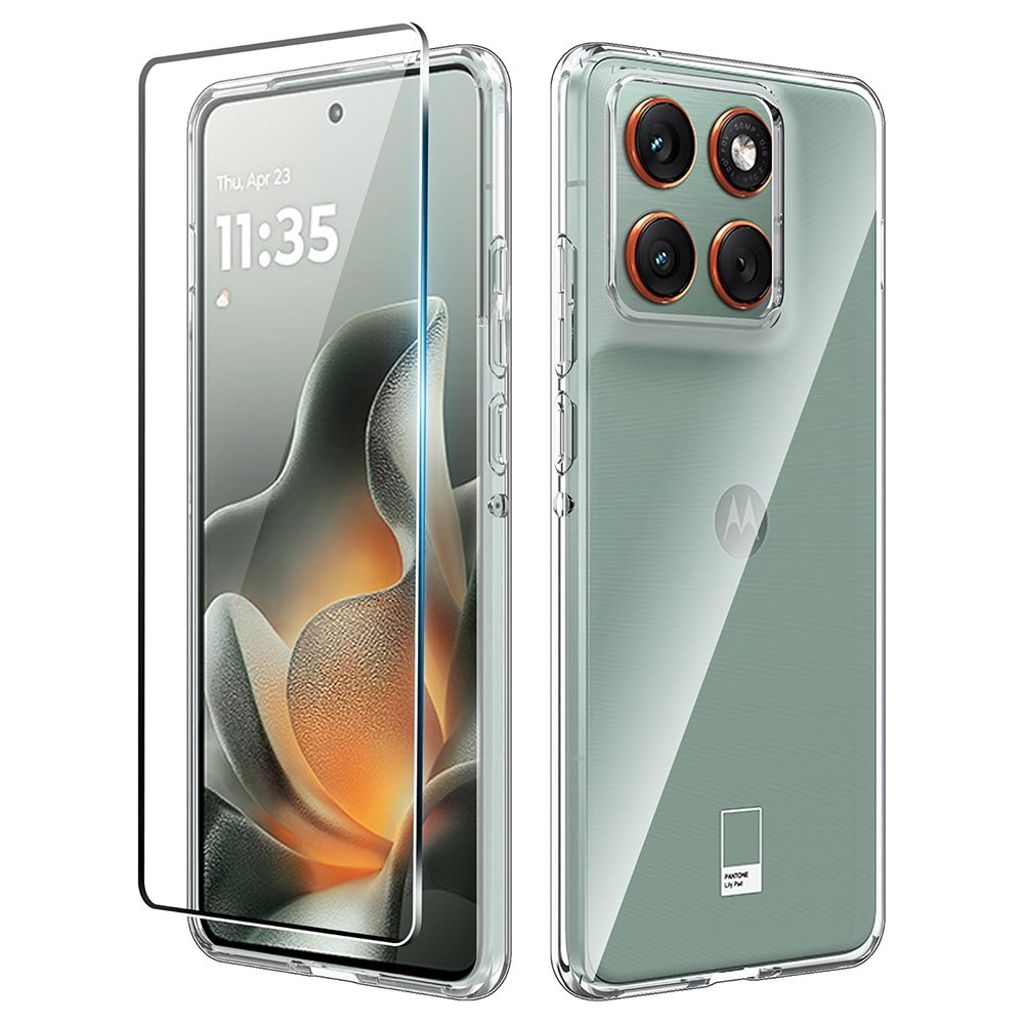 Motorola Edge 70 5G skal + skärmskydd – Transparent