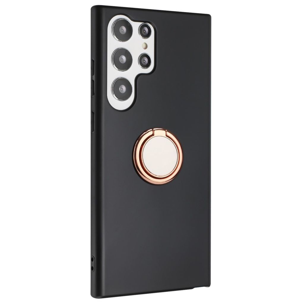 Samsung Galaxy S25 Ultra Case with Ring Holder - Rose Gold